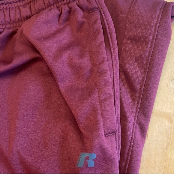 Russel Athletic Sweatpants Men's size Large burgundy red drawstring pockets - Picture 9 of 9